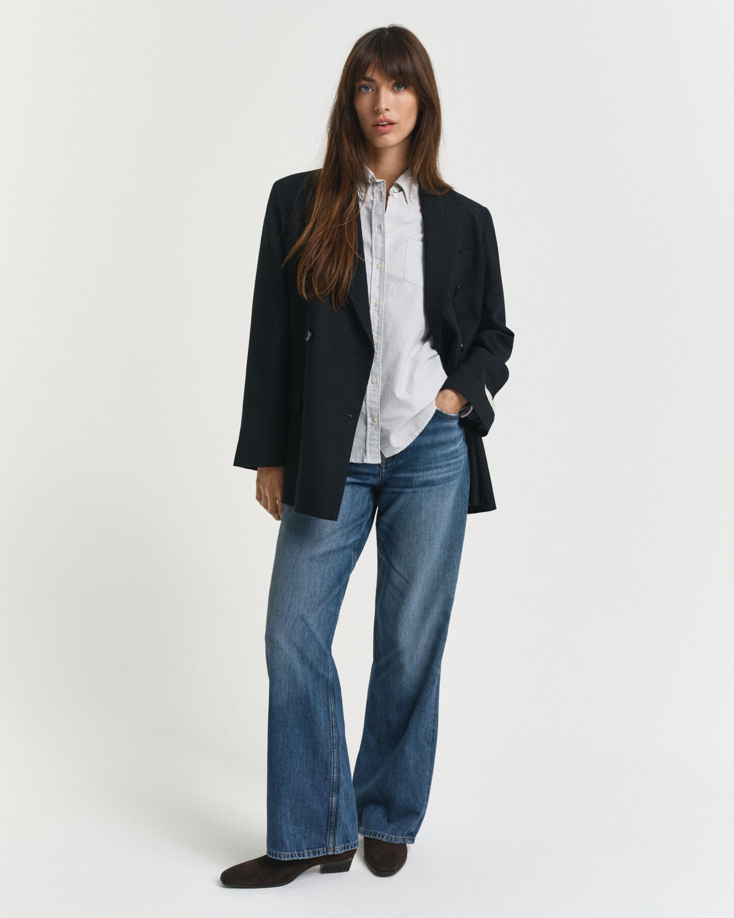 Camisa Oxford às riscas Classic regular fit