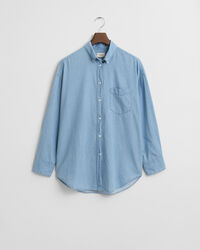Camisa em chambray oversized