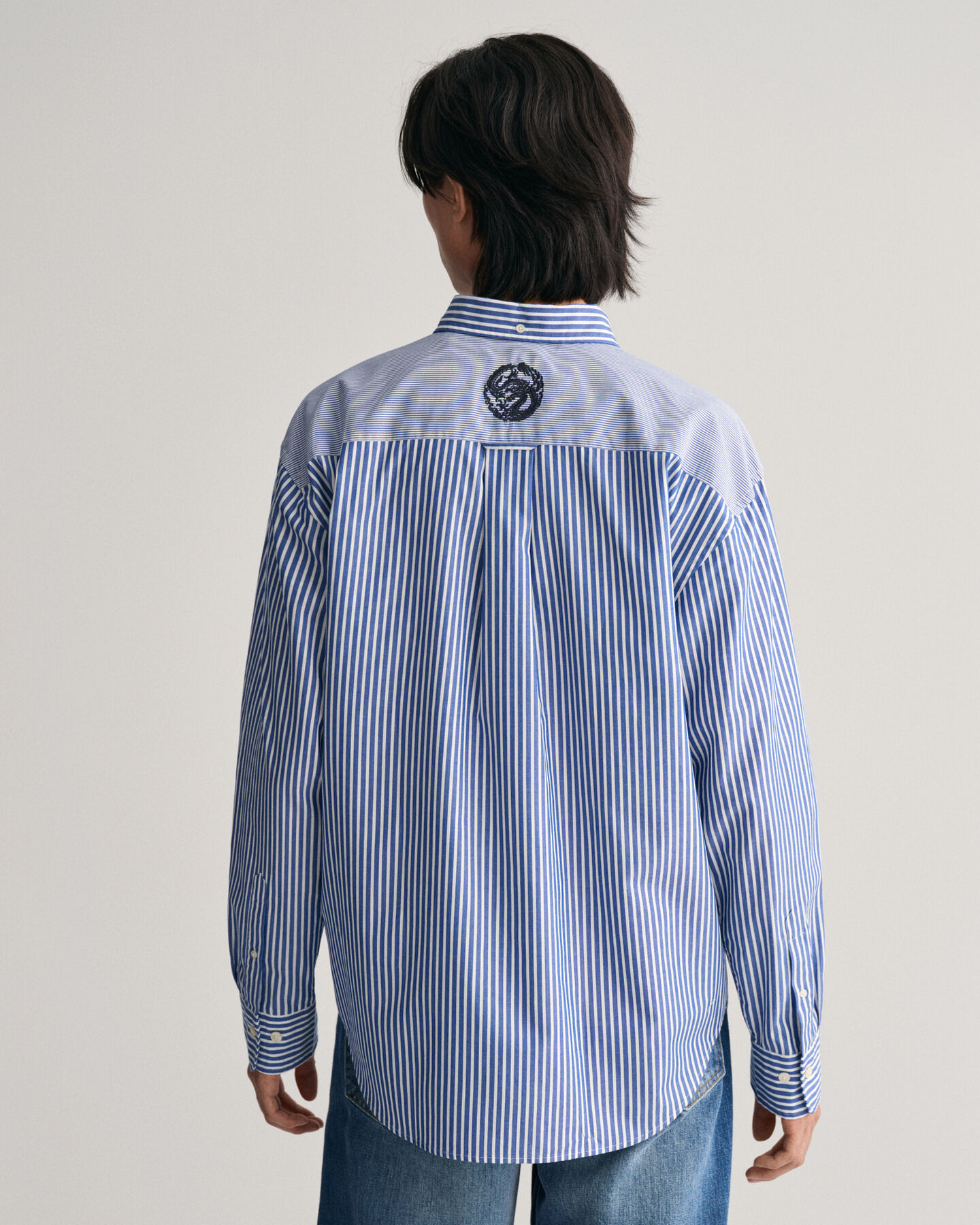 Camisa em popelina Dragon Crest relaxed fit