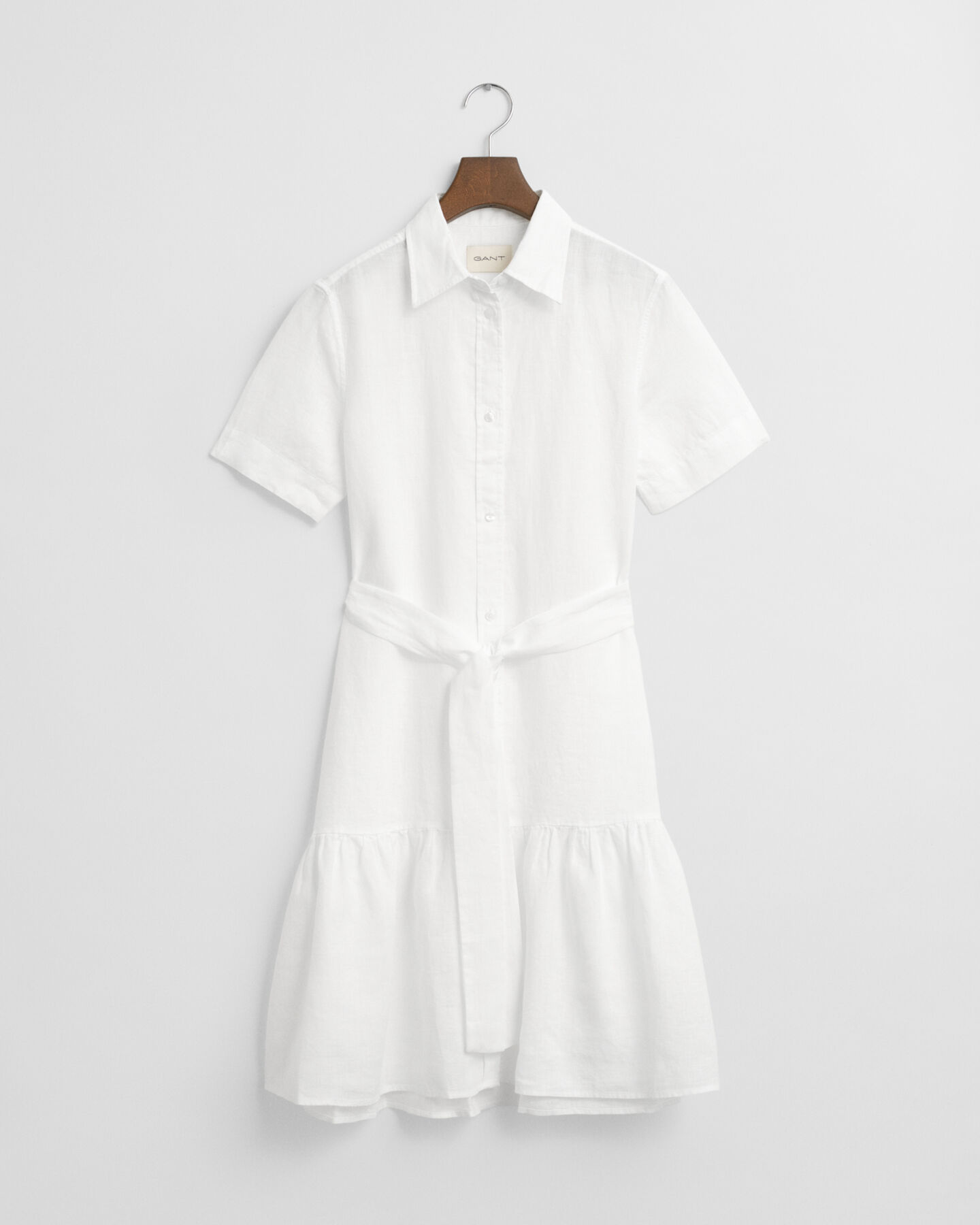 Vestido-camisa em linho