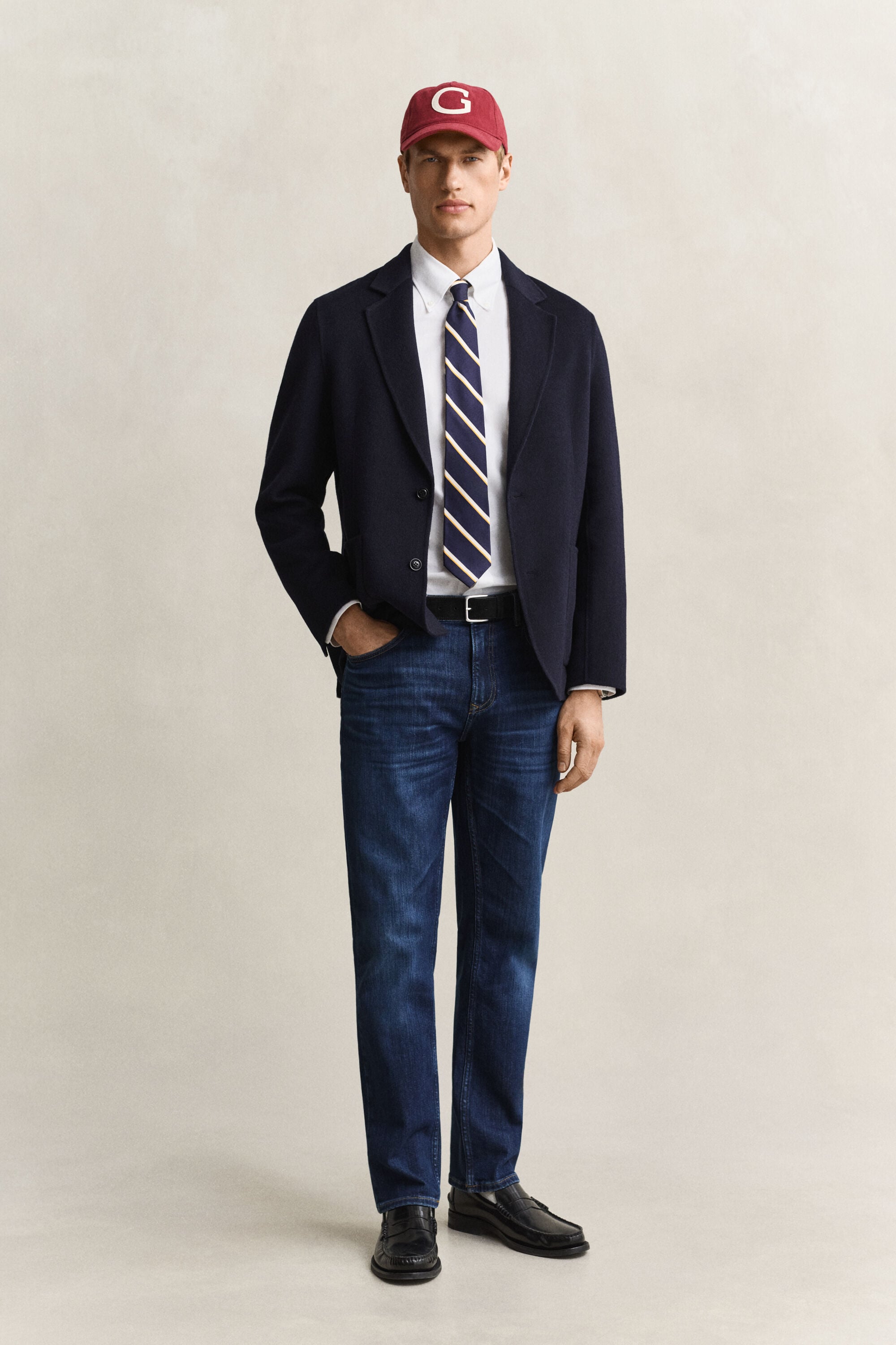 Blazer cosido à mão