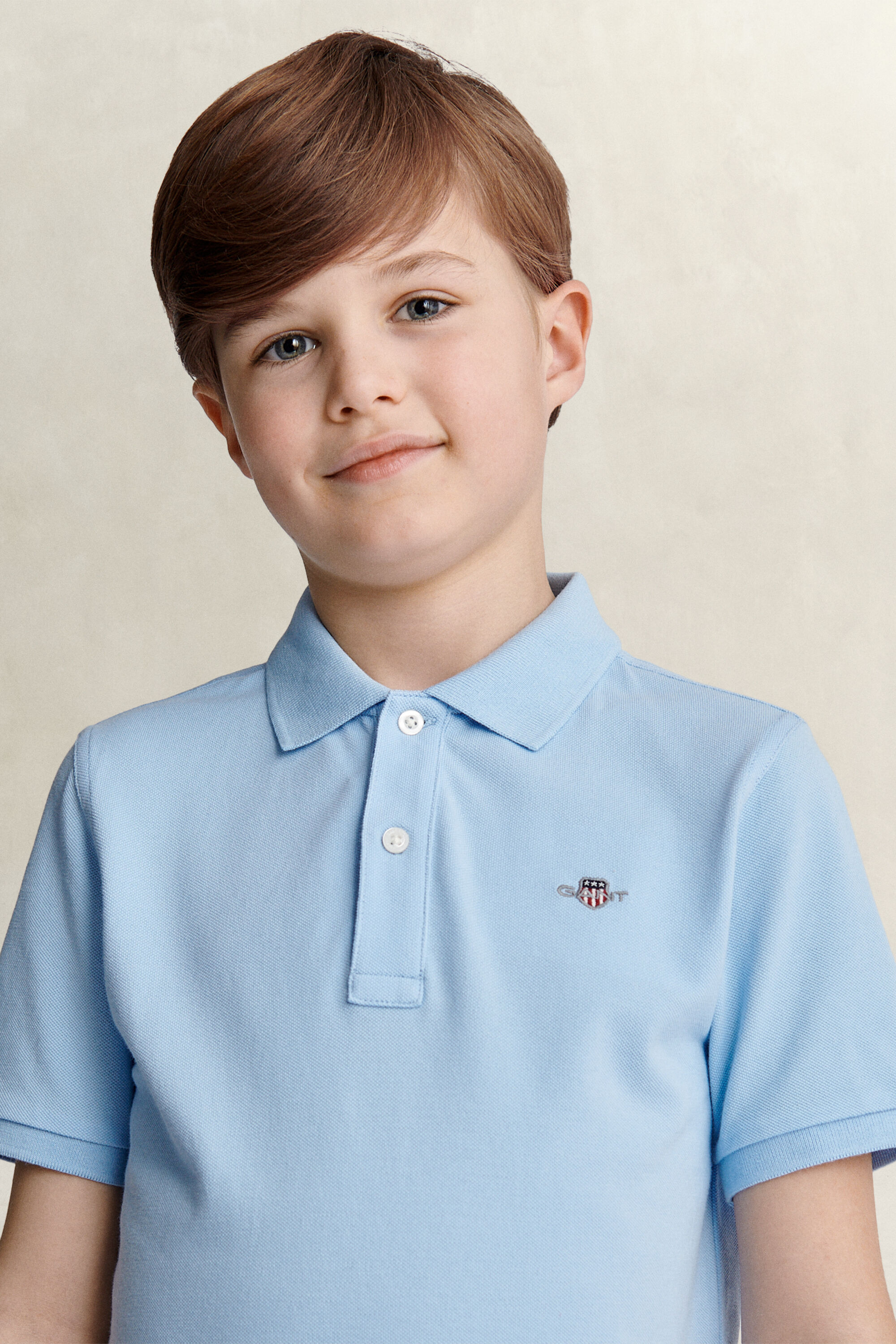Camisola de malha tipo polo Shield Teen Boys
