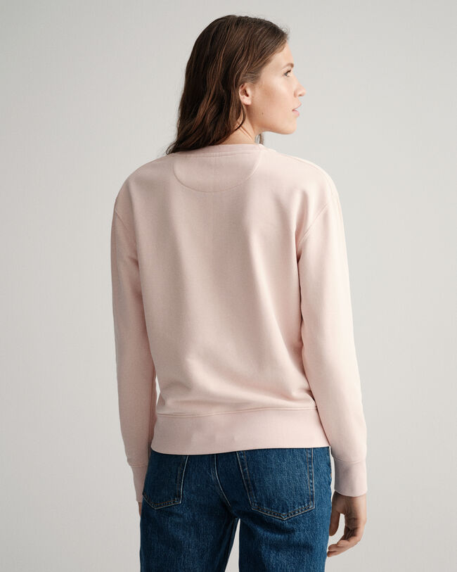 Sweatshirt com decote redondo Tonal