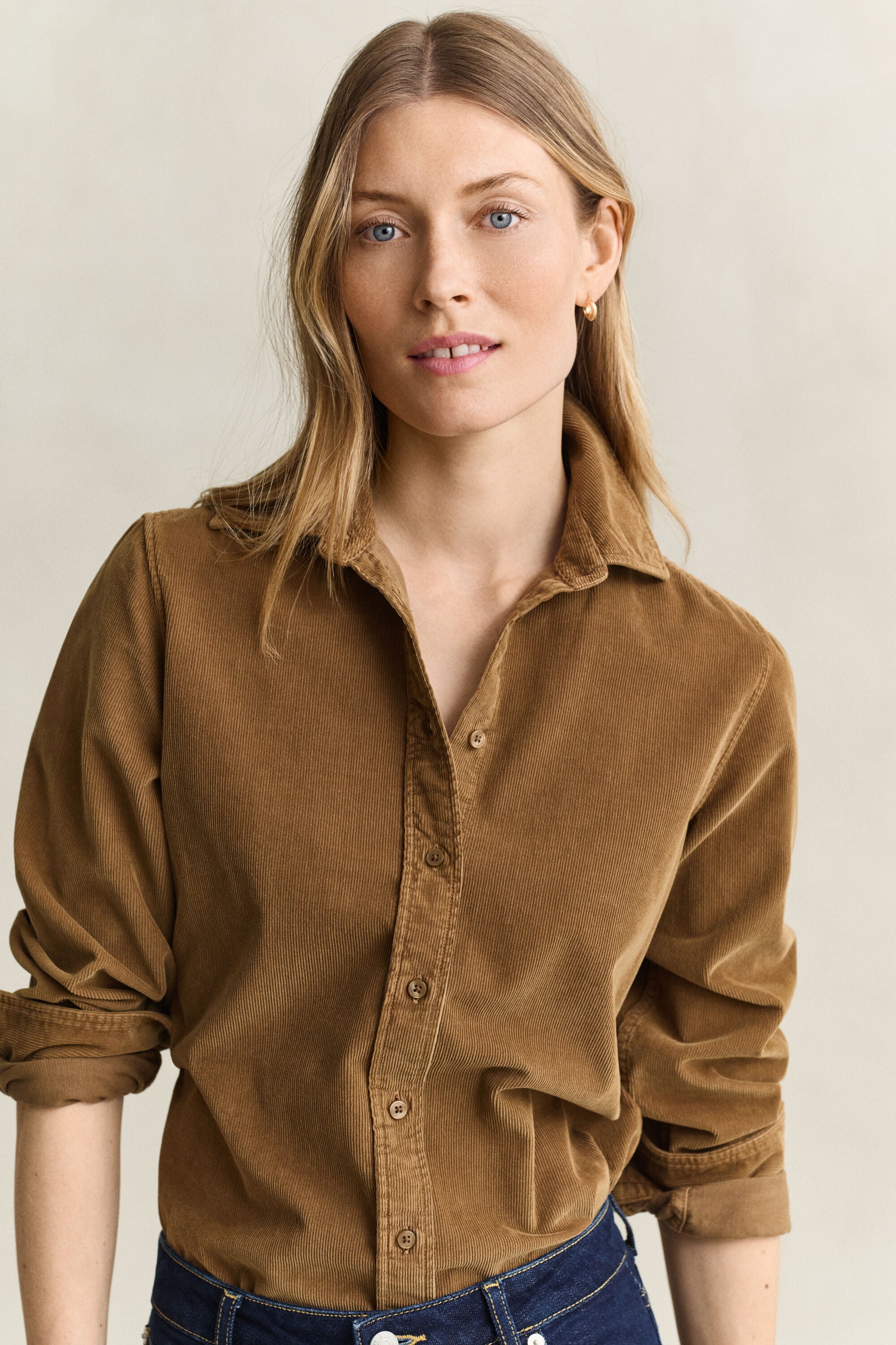 Camisa de bombazina regular fit