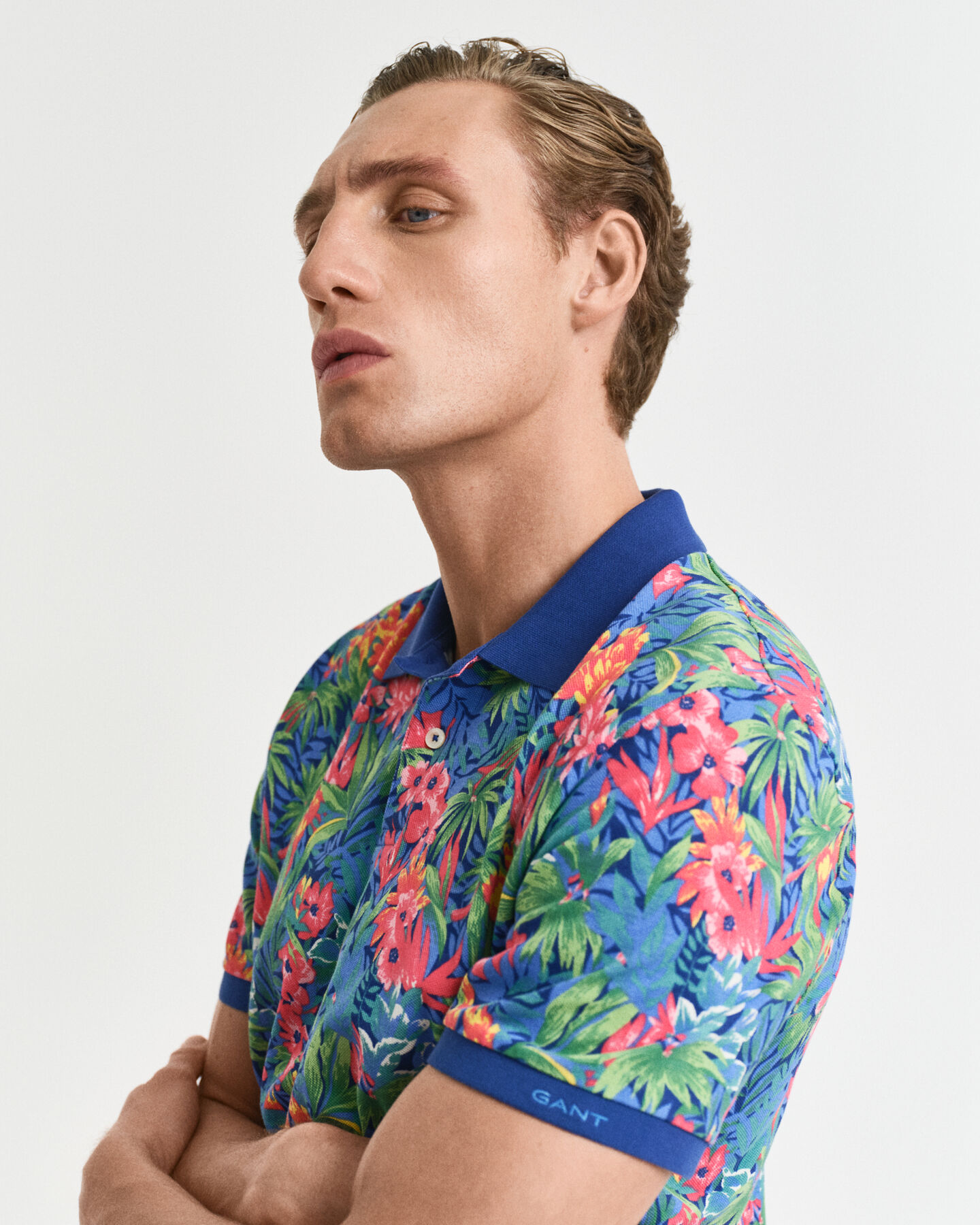 Polo multicolor Tropical Print