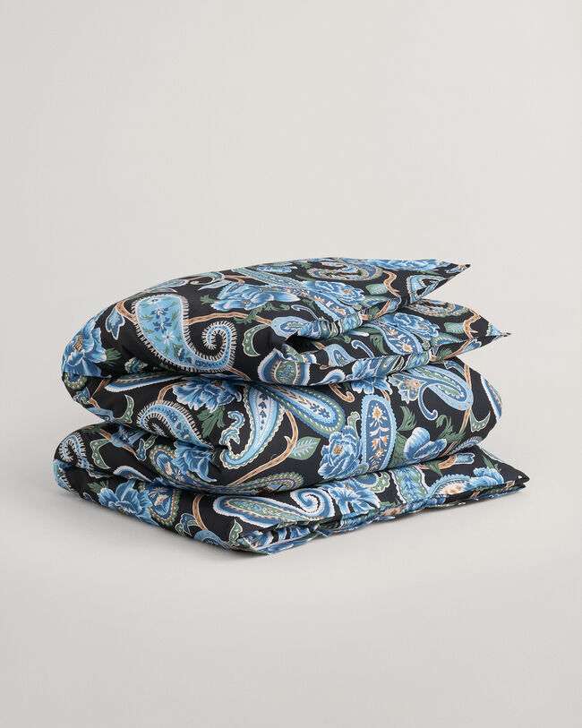 Edred&atilde;o individual com padr&atilde;o paisley pintado