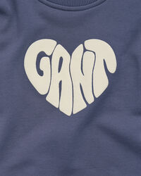 Sweatshirt com decote redondo Heart Graphic Girls
