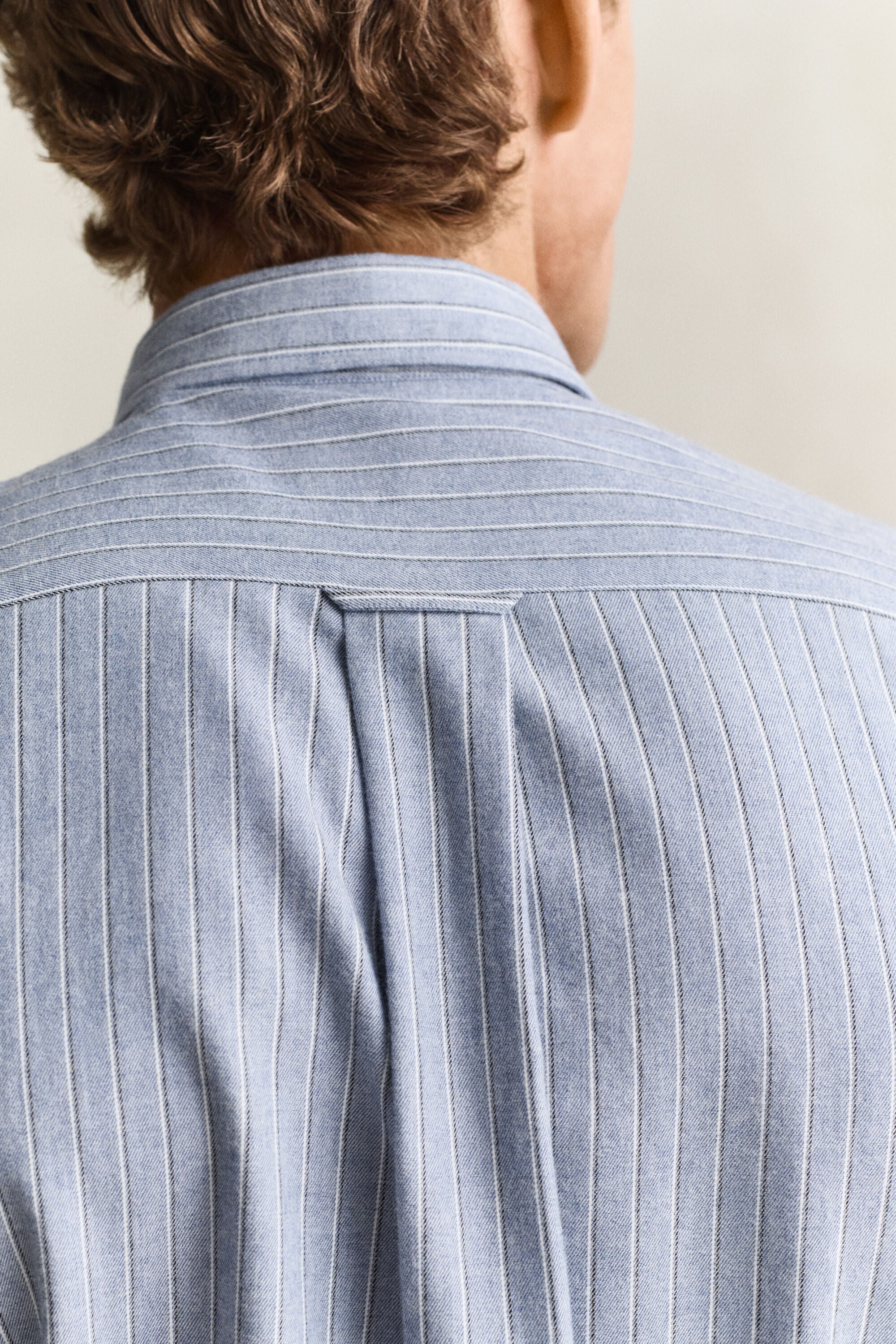 Camisa de flanela às riscas Mélange