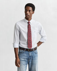 Camisa em popelina às riscas Classic regular fit
