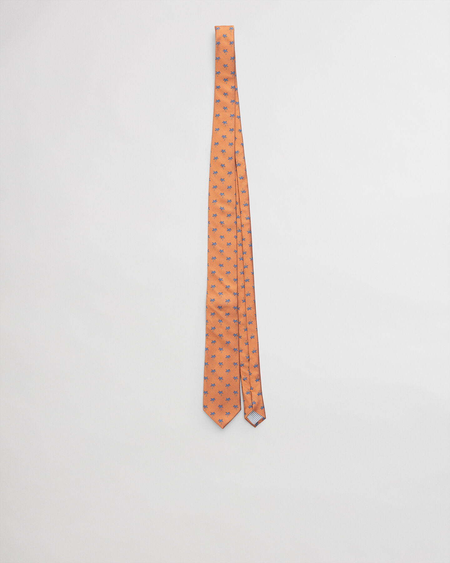 Gravata em seda com estampado Palm Tree