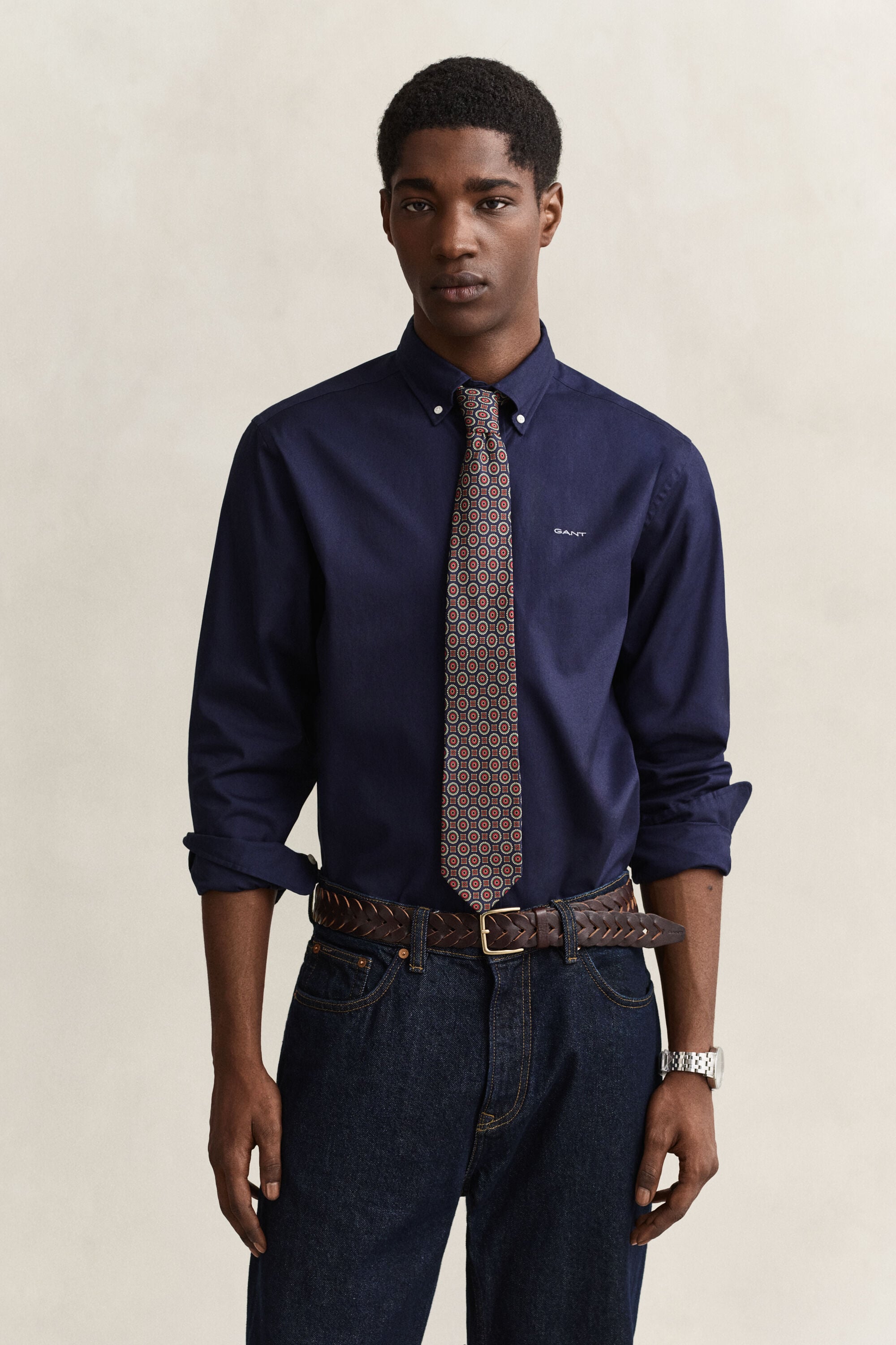 Camisa Oxford pinpoint regular fit