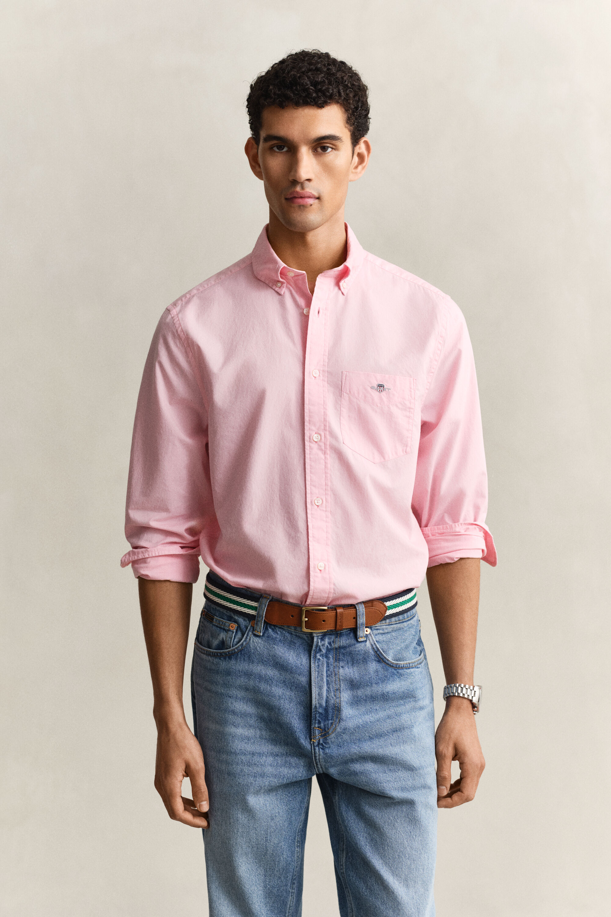 Camisa em popelina Classic regular fit