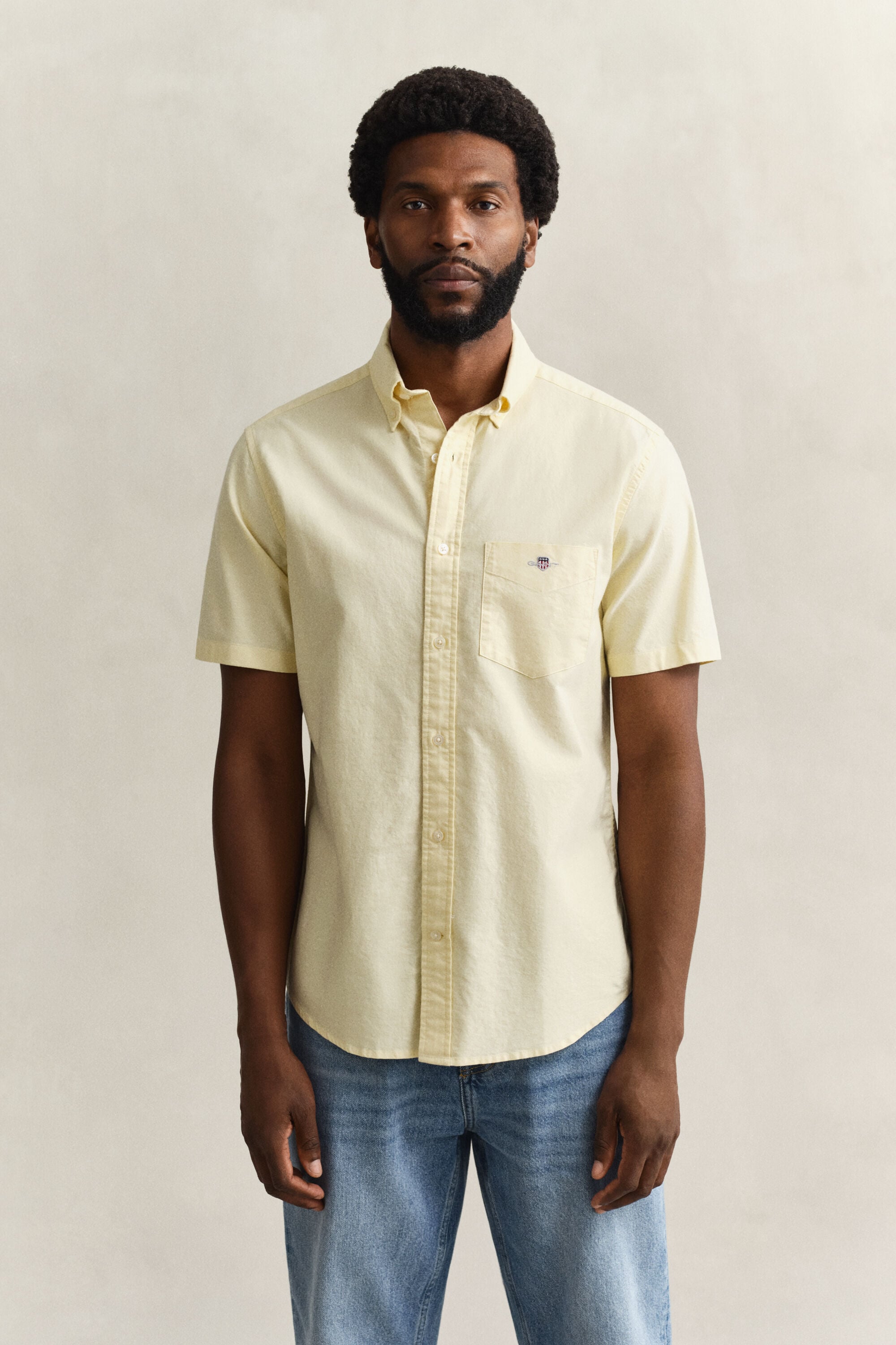 Camisa de manga curta Oxford Classic