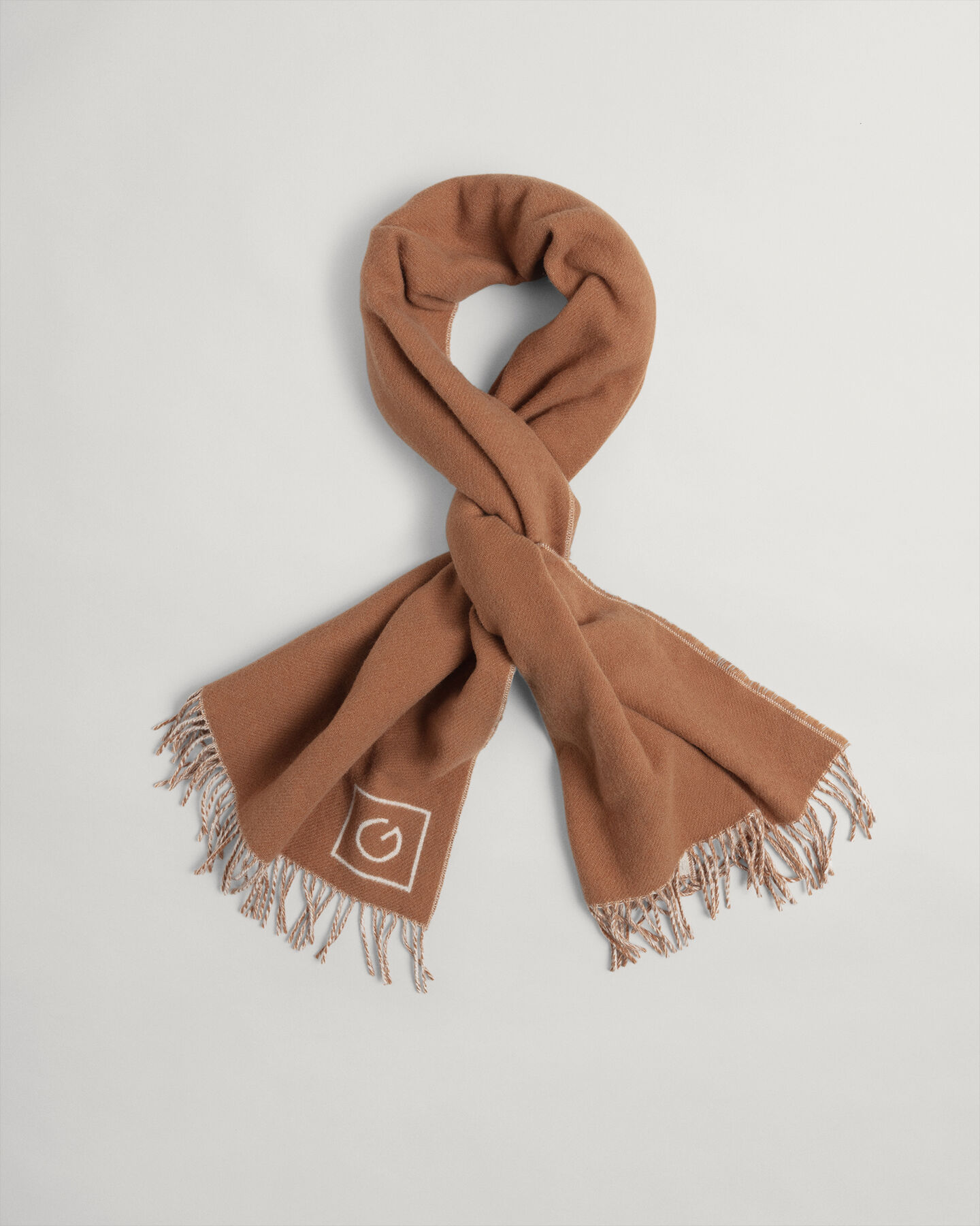 Cachecol em lã de dupla face