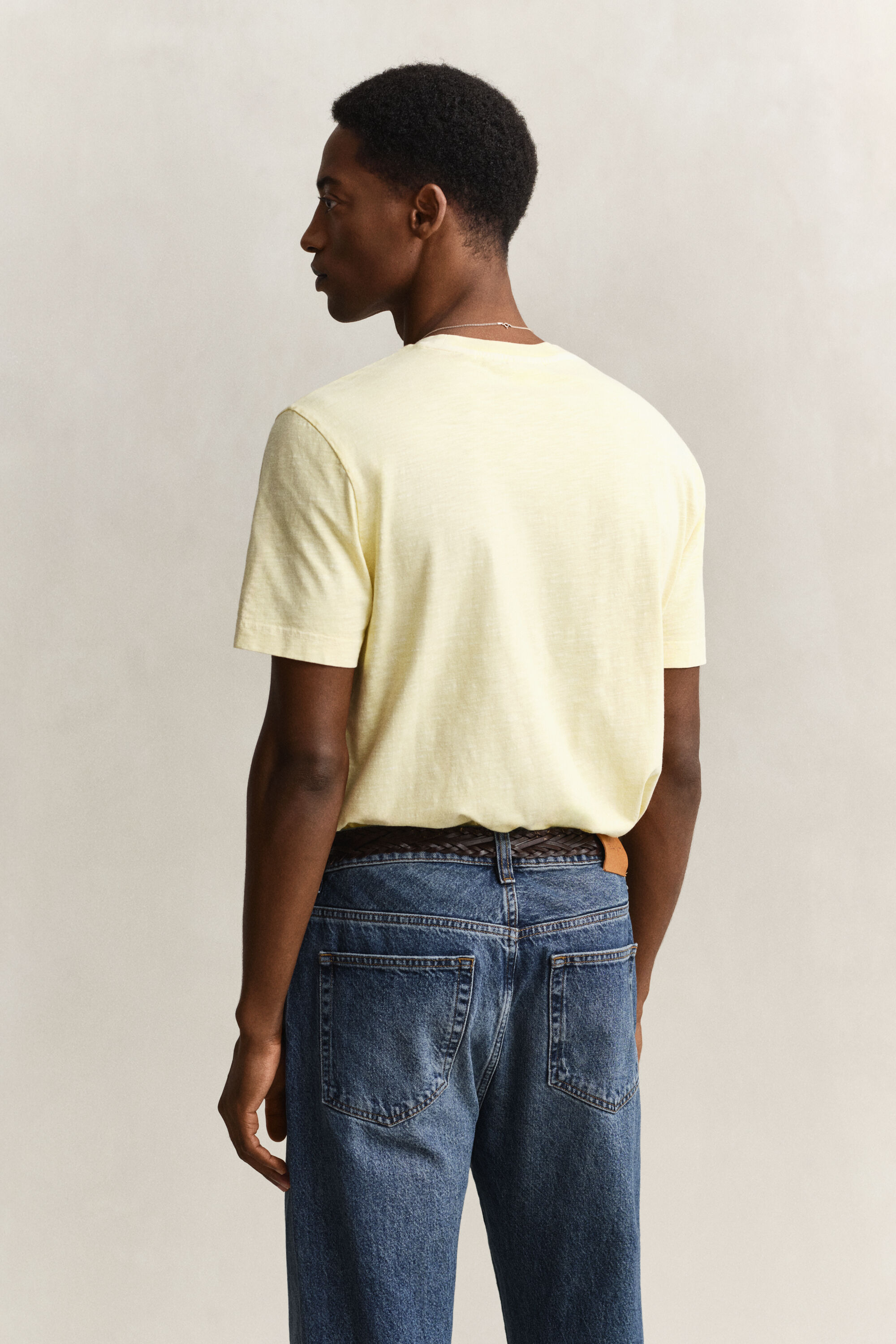 T-shirt com efeito desgastado