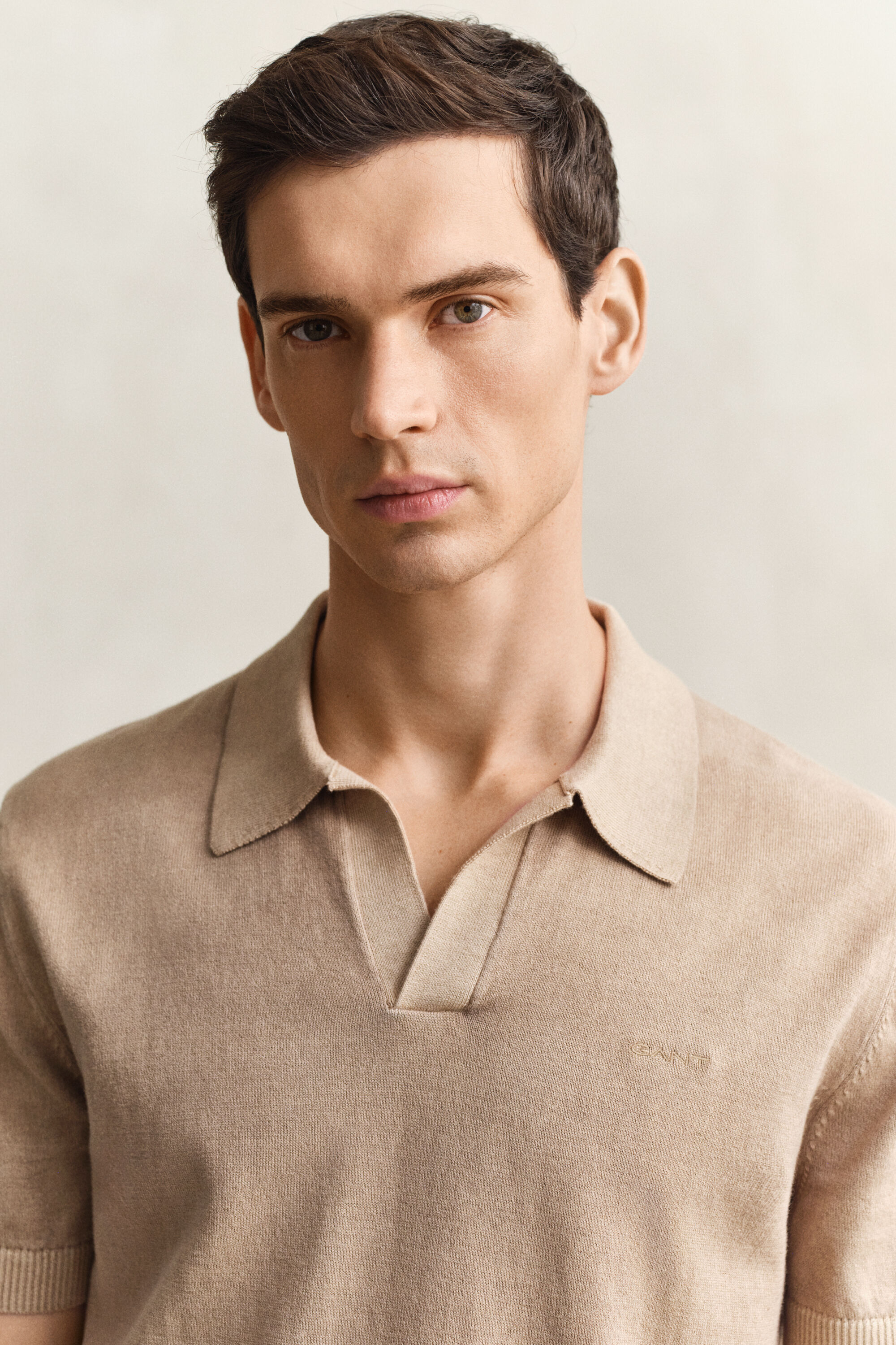 Camisola de malha tipo polo Sunfaded