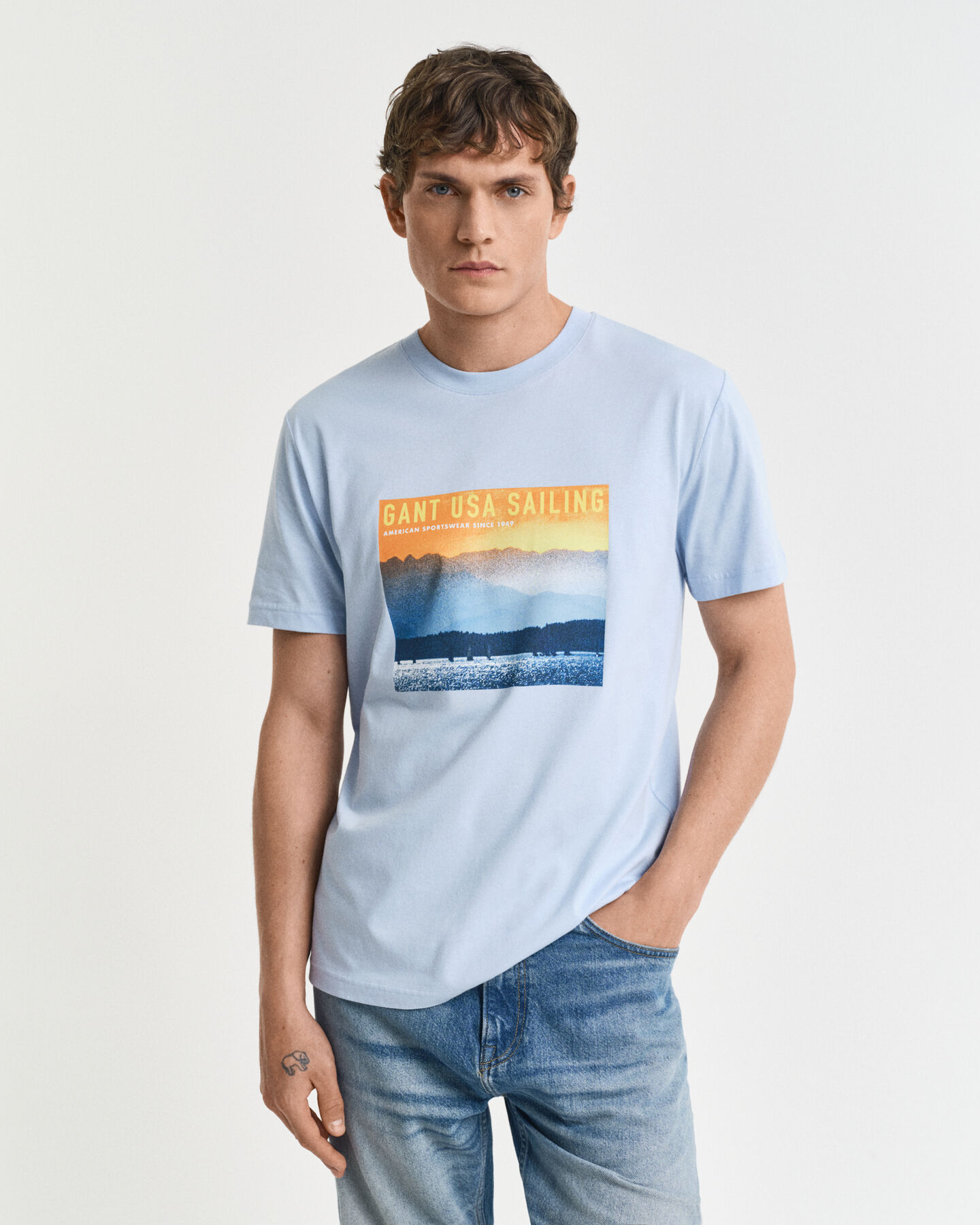 T-shirt GANT USA Sailing Print Graphic