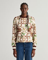 Pulover com decote redondo American Luxe