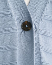 Casaco de malha em algodão às riscas Tonal