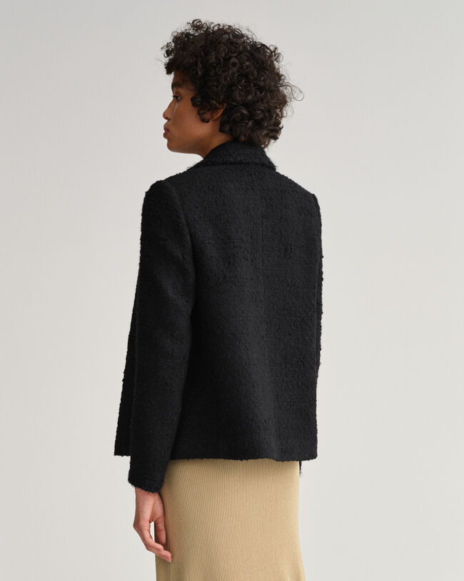 Casaco tipo blazer em tweed