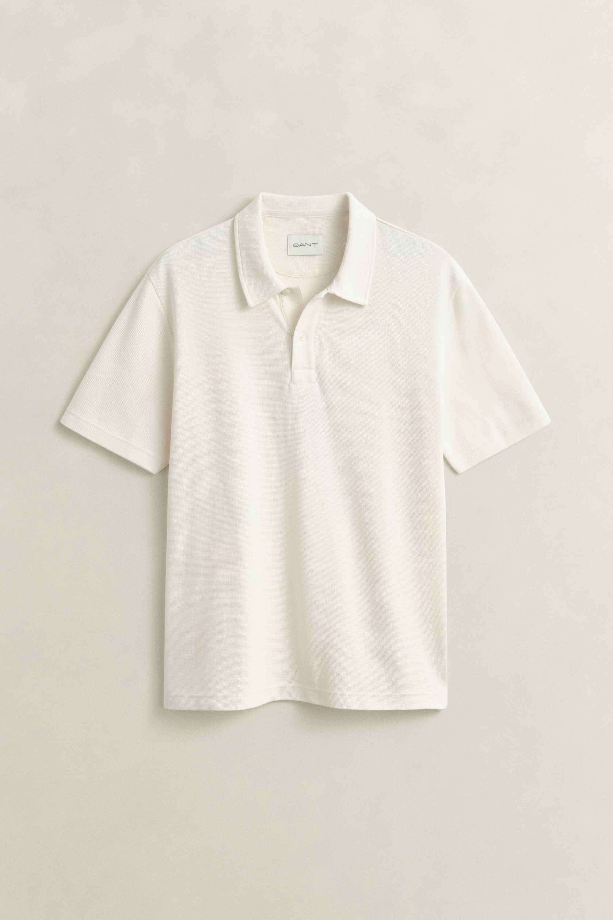 Polo com textura waffle