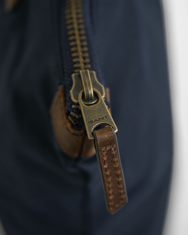 Mala tote em algodão com acabamento encerado