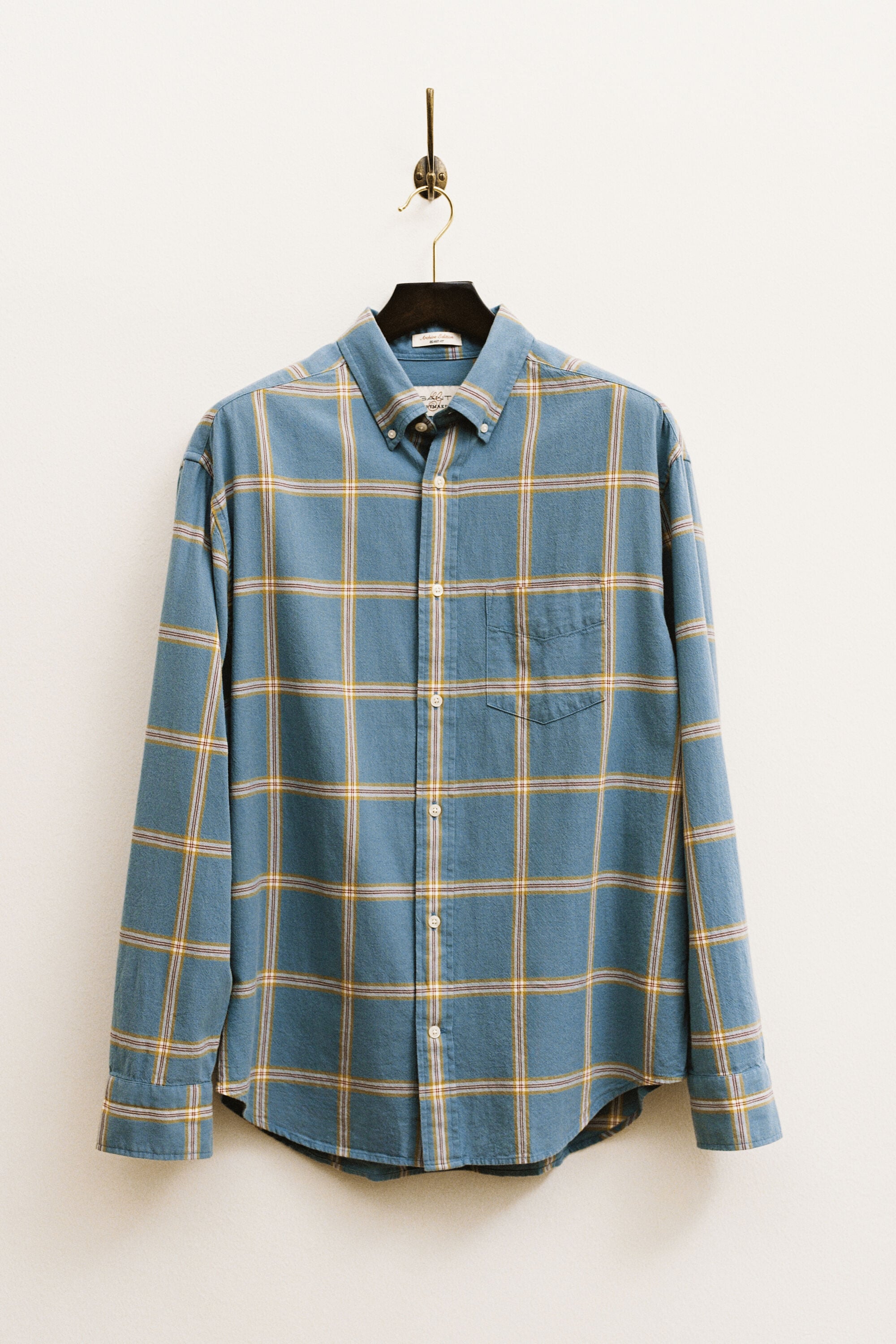 Camisa axadrezada réplica dos anos 60