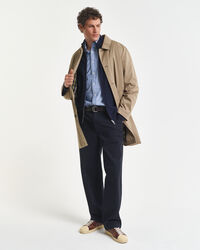 Camisola de malha com fecho de correr microtexturizada