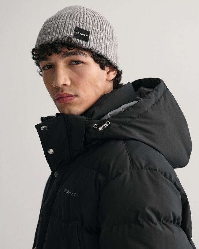 Blusão de penas comprido Alta