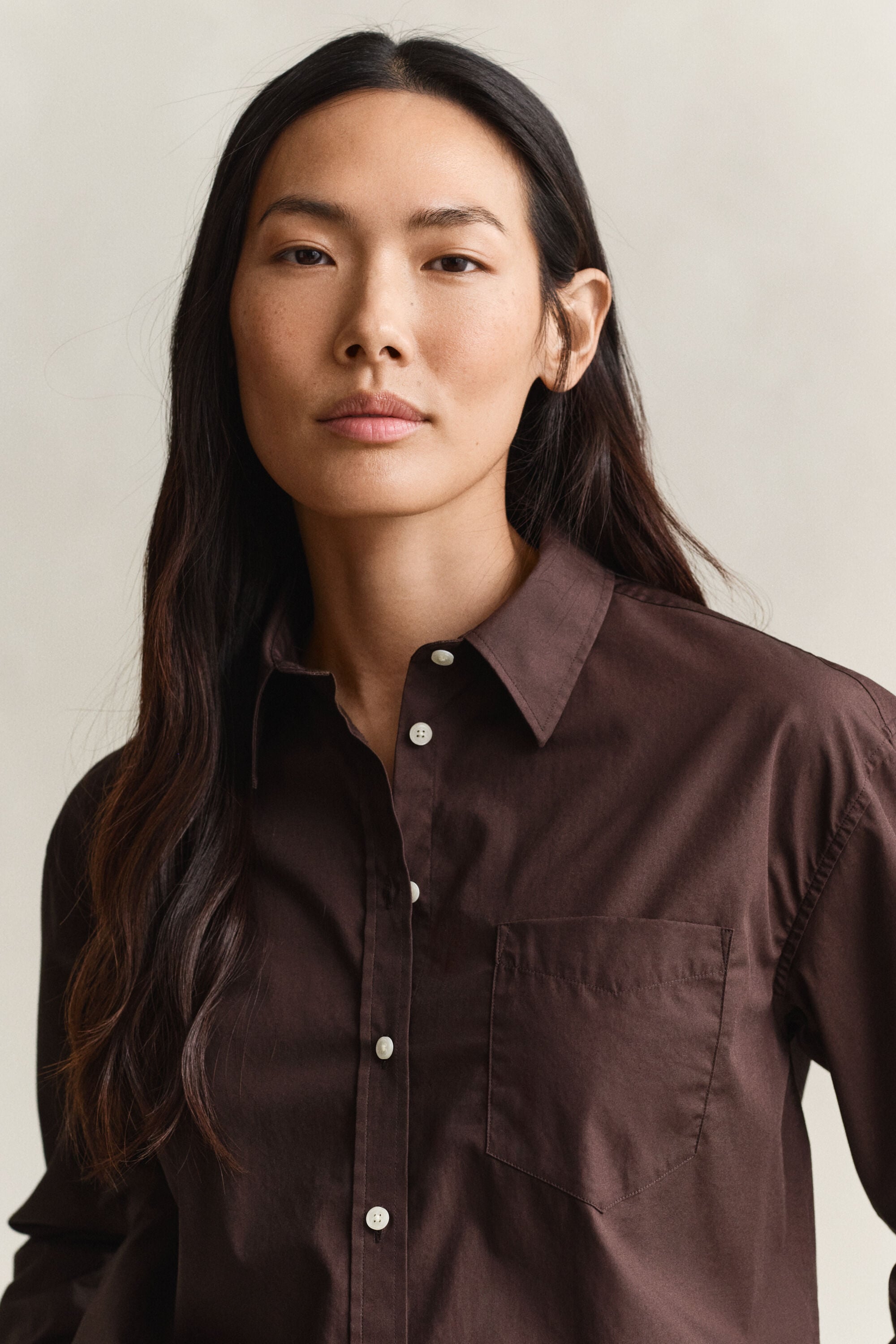 Camisa em popelina Classic relaxed fit