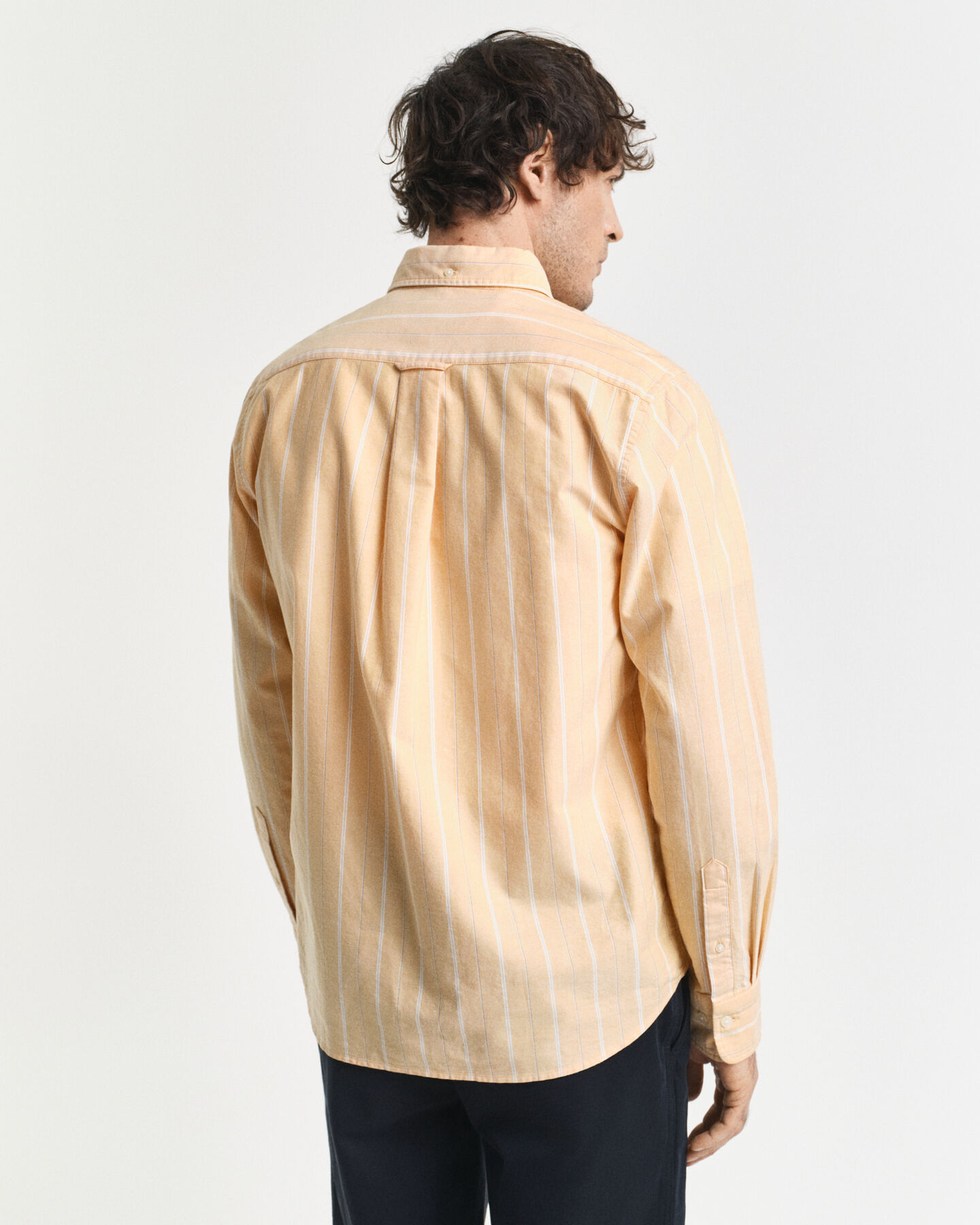 Camisa Oxford clássica às riscas regular fit