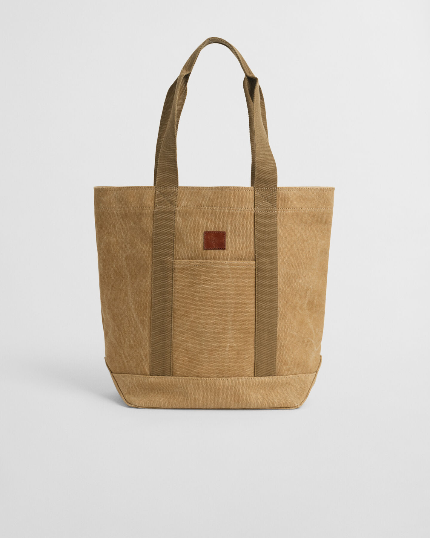 Mala tote em lona com efeito desgastado