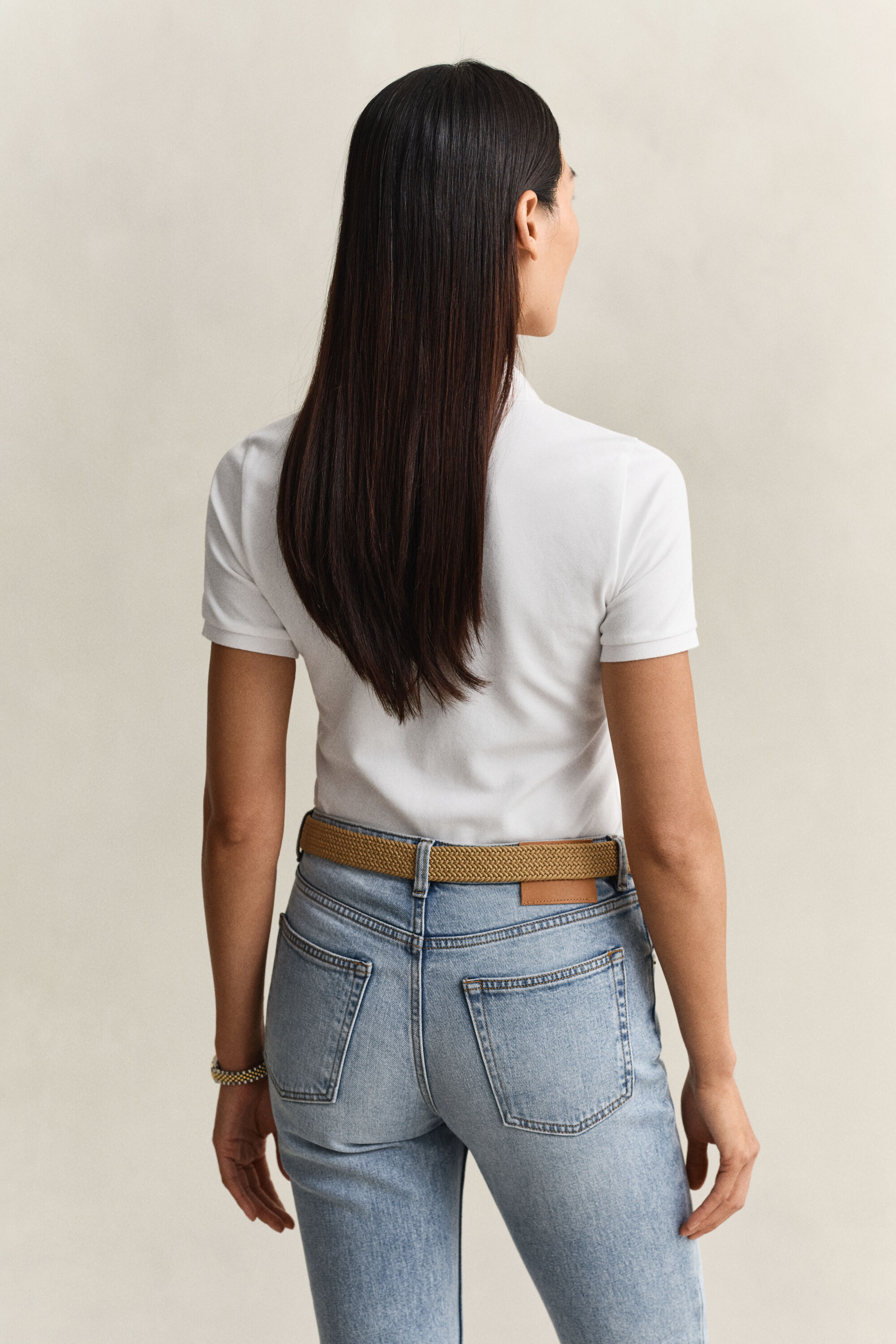 Polo em algodão piqué contrastante