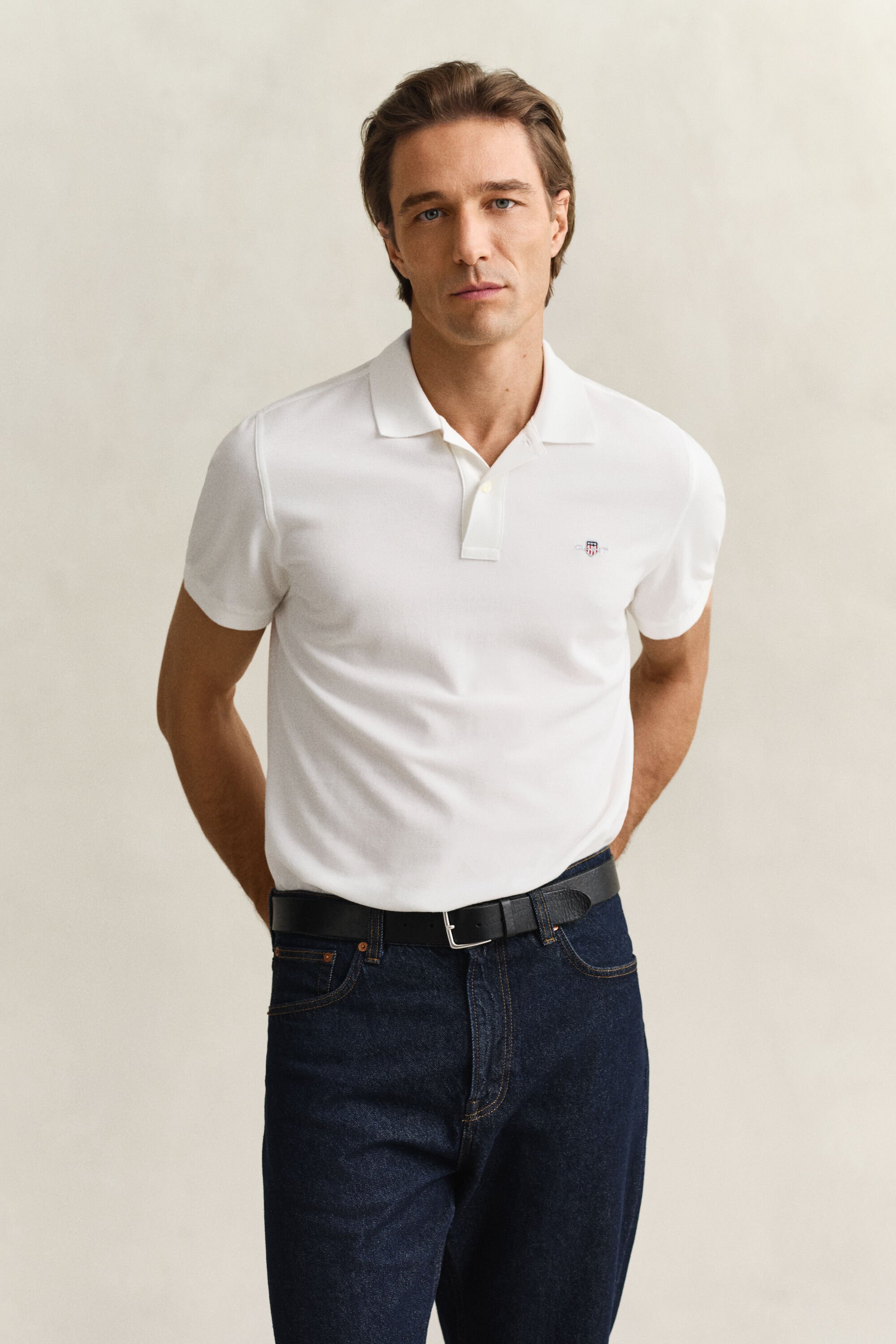 Polo em algodão piqué Shield regular fit
