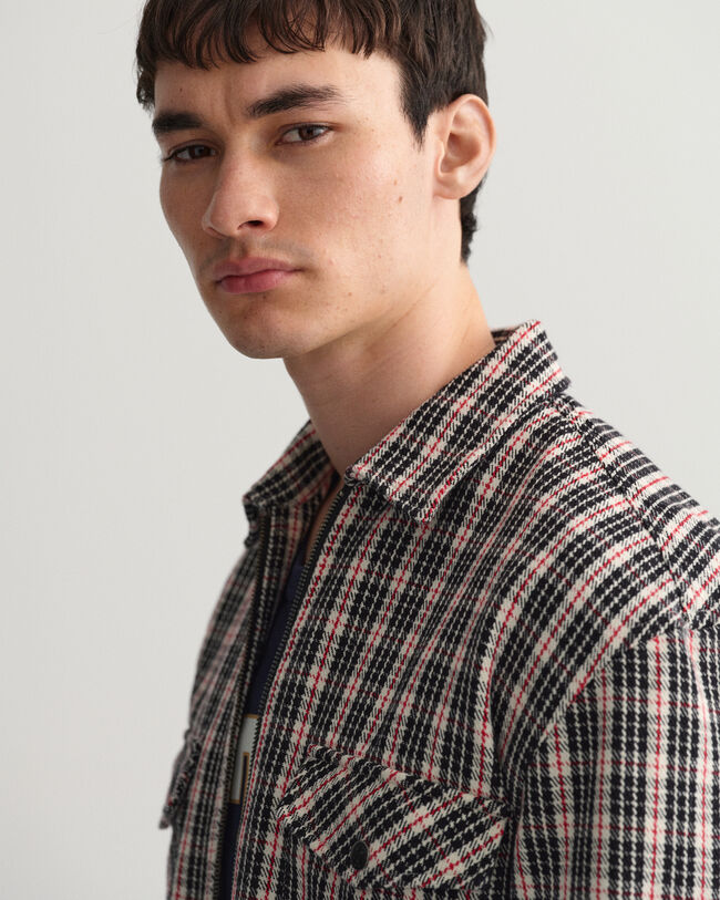 Camisa com fecho em sarja resistente relaxed fit