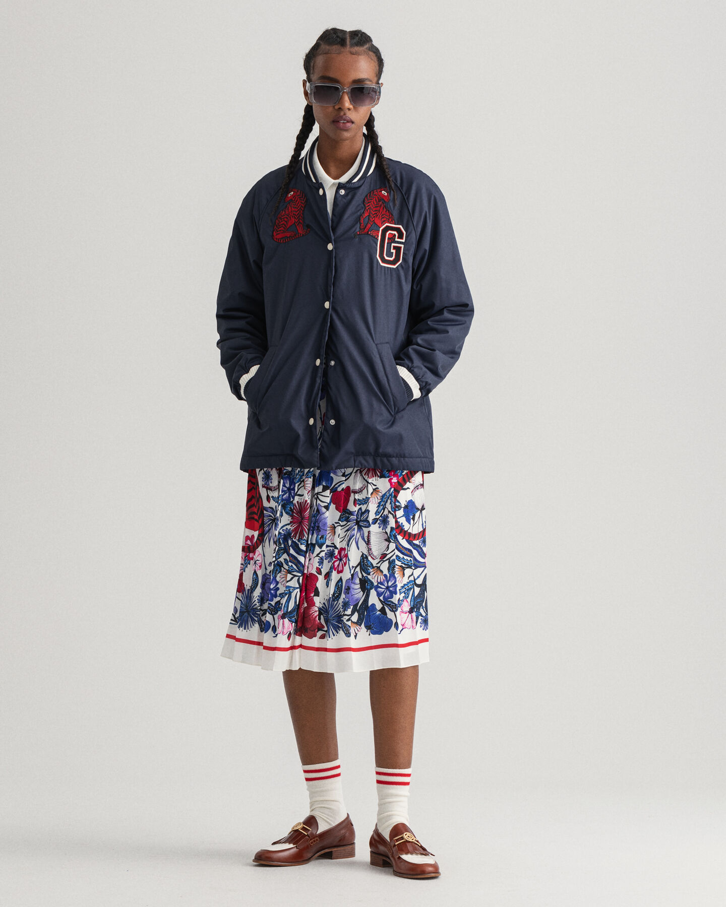 Casaco estilo treinador Tigress