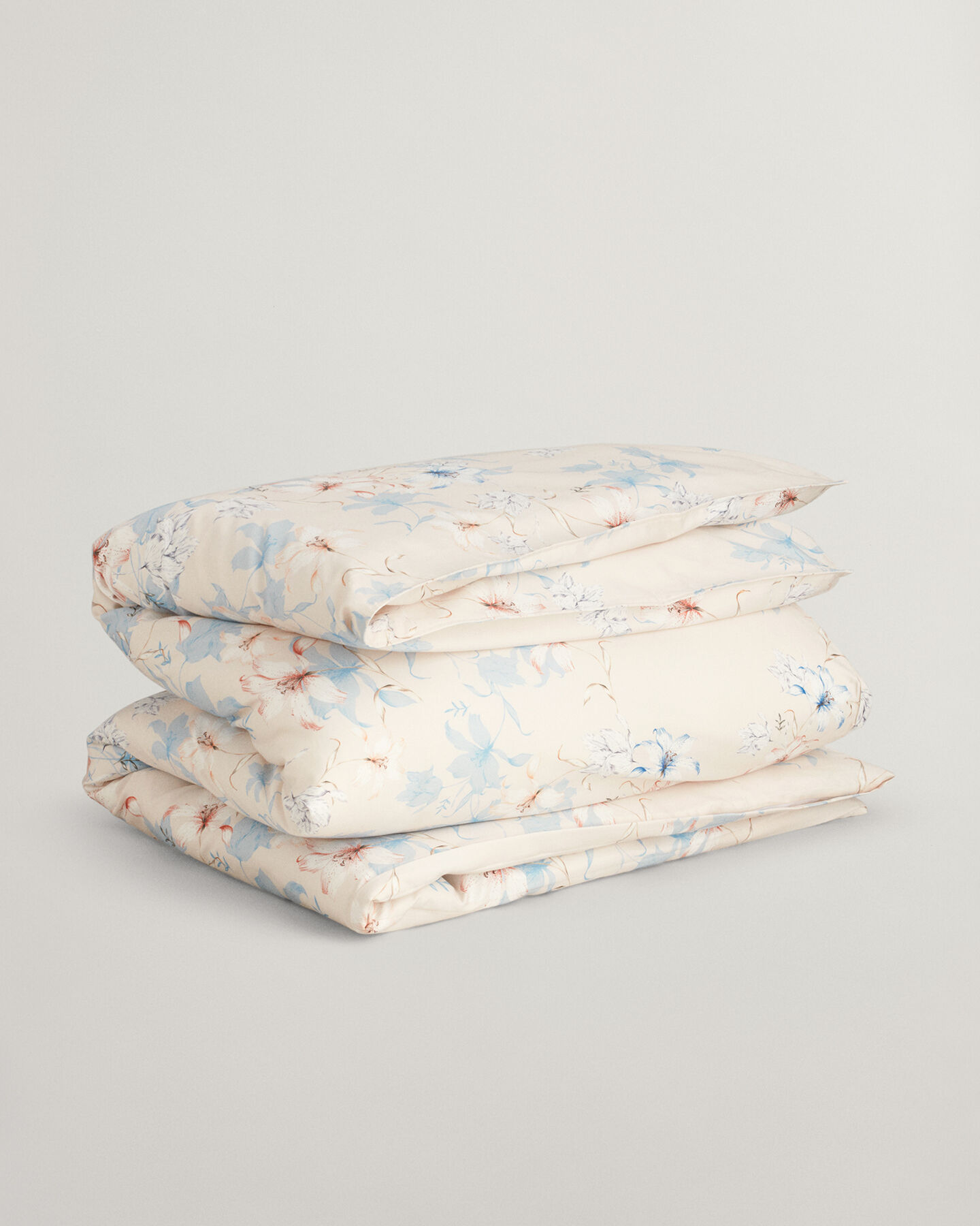 Edred&atilde;o de casal com estampado Floral