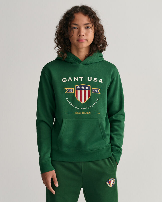 Sweatshirt com capuz Teens Banner Shield