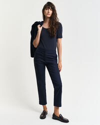 Camisola com decote redondo profundo