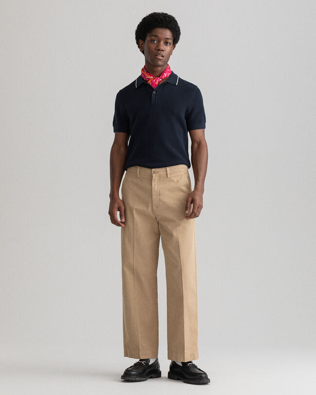 Polo em algodão piqué Texture