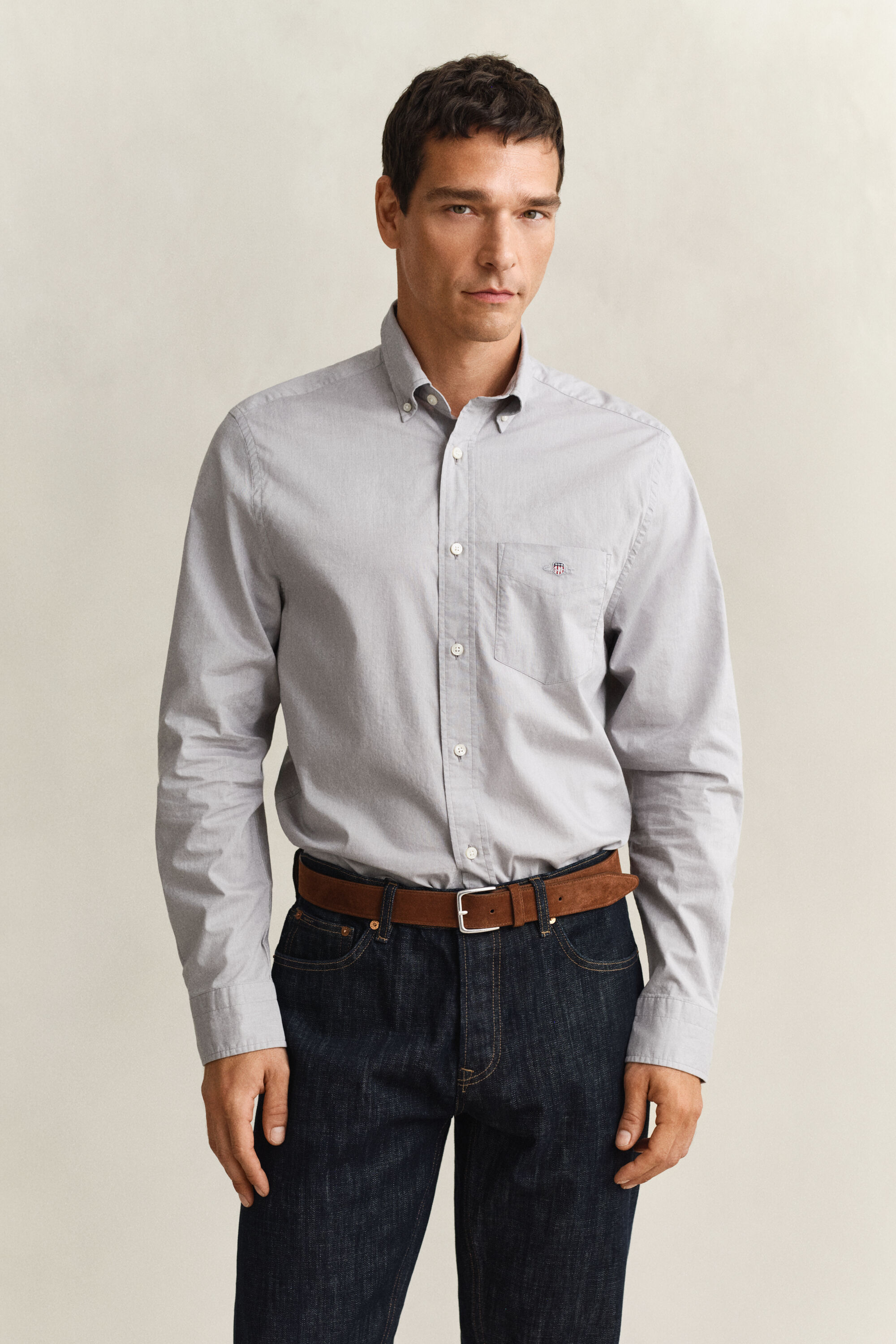 Camisa em popelina Classic regular fit
