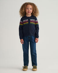 Casaco de malha com cora&ccedil;&otilde;es Girls