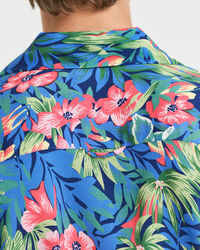Camisa de manga curta Tropical Print relaxed fit
