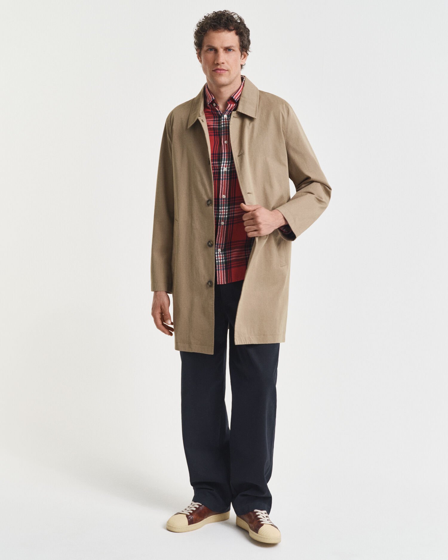 Camisa em flanela Windblown com padrão de xadrez regular fit