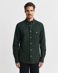 Camisa em popelina com padrão de xadrez Classic regular fit