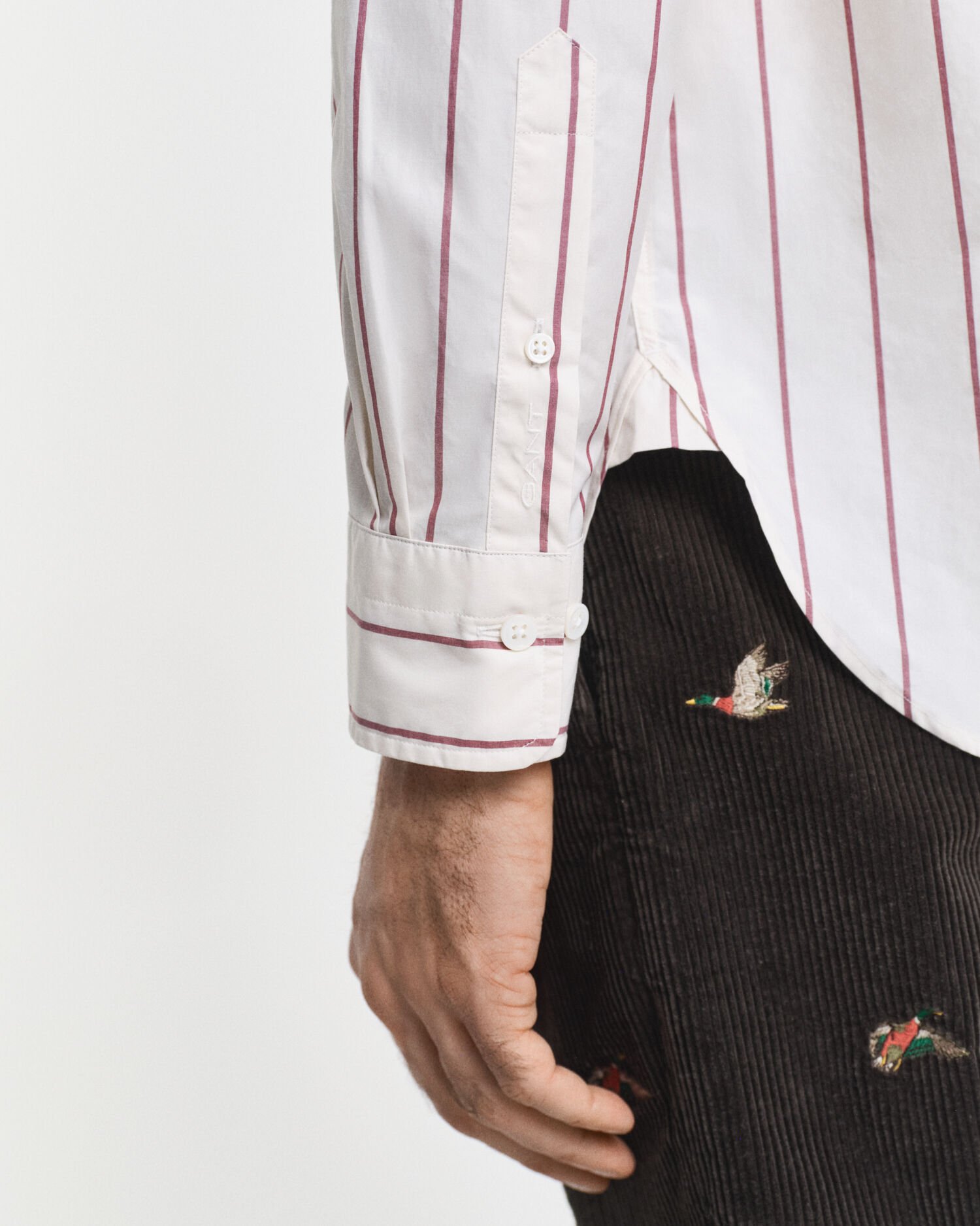 Camisa Heritage Poplin às riscas relaxed fit