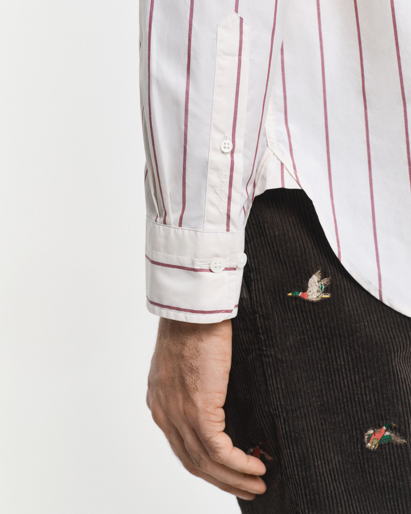 Camisa Heritage Poplin às riscas relaxed fit