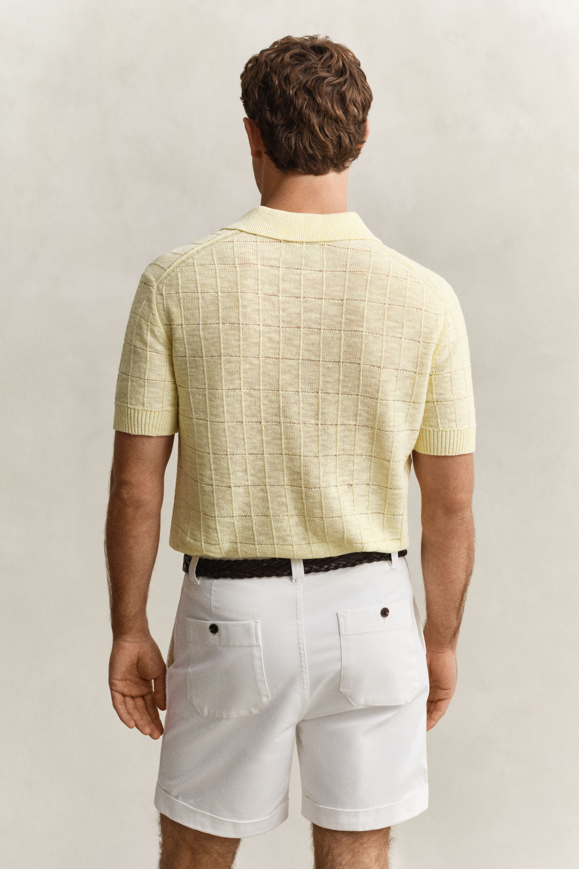 Camisola de malha tipo polo