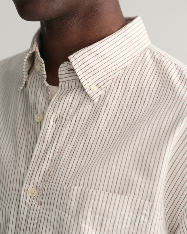 Camisa Oxford Archive &agrave;s riscas relaxed fit