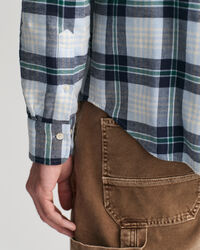 Camisa de flanela em xadrez regular fit